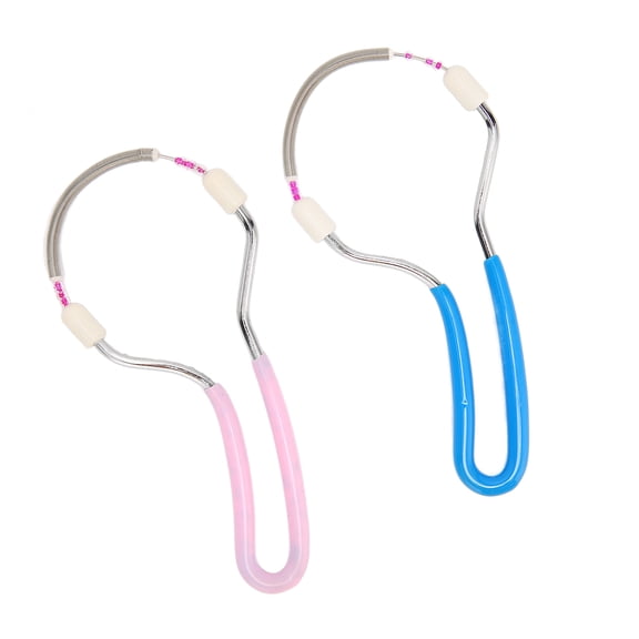 M Buder 2Pcs Spring Facial Hair Remover Women Portable Threading Face Epilator for Upper Lip Chin Cheeks (5.51 inches / 14 cm)