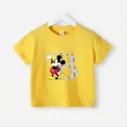 thumbnail image 3 of Marca Disney, camiseta de algodón puro con estampado de Mickey Minnie para verano para niños y niñas, camiseta creativa de calle para bebés, ropa para niños, 3 of 5