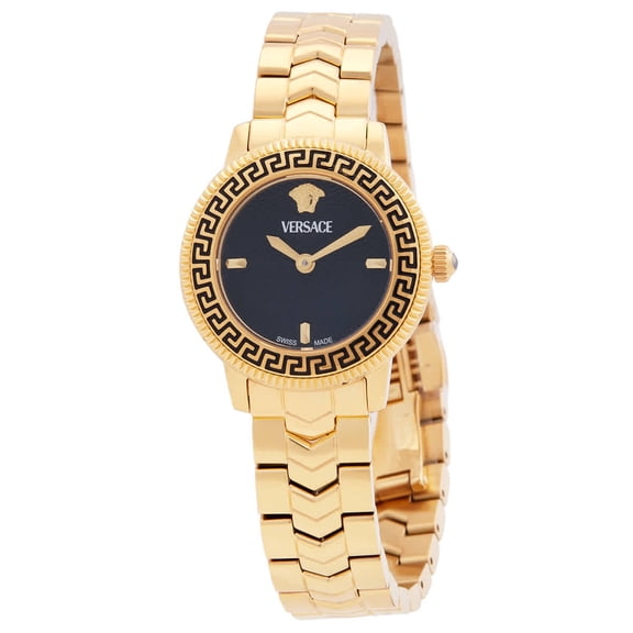 Versace Men's Oval-Shaped Versace V-Icon Quartz Watch With Gold Link Bracelet Not Applicable