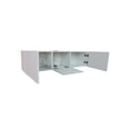 thumbnail image 3 of Mueble/repisa Flotante Minimalista para TV con 3 Puertas (Blanco) DECOMOBIL Muebletv/3puertas-BA, 3 of 5