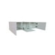 thumbnail image 3 of Mueble/repisa Flotante Minimalista para TV con 3 Puertas (Blanco) DECOMOBIL Muebletv/3puertas-BA, 3 of 5
