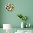 thumbnail image 4 of 12 Inch Wall Clock Battery Operated Silent Clock Decorative for Office, Kitchen, Outdoor, Living Room，Monarch Butterfly Picture, 4 of 5