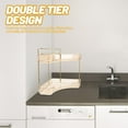 thumbnail image 4 of OHOIOLLA Repisa Doble Para En Color Dorado Con Resistente Y Uso, 4 of 6