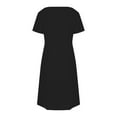 thumbnail image 7 of Weiqiqre Womens Dresses Summer Summer Dresses Loose Fit V Neck Sleeveless Sundresses Beach Hawaiian Dress with Pockets, 7 of 7
