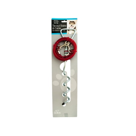 Tie-Out Stake & Cable