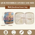 thumbnail image 7 of Xoenoiee Horse Flower Cloud Print Bible Cover Case for Women Men Large Bible Cover Bag with Durable Handle Quilted Carrying Bible Study Supplies Accessories with Zipper Pocket, 7 of 7
