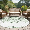 thumbnail image 4 of Round Rug 6Ft Washable Non-Slip, Sage Green Leaves Circle Area Rugs for Living Room Bedroom, Summer Botanical Indoor Floor Mats Carpet Runner for Home Decor Aesthetic, 4 of 8