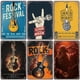 thumbnail image 5 of Carteles de hojalata con música rock vintage, carteles de metal con diseño de guitarra retro, placas de metal para fiestas de rock, bares, pubs, garajes, clubes, cuevas de hombres, decoración de pared, 5 of 5