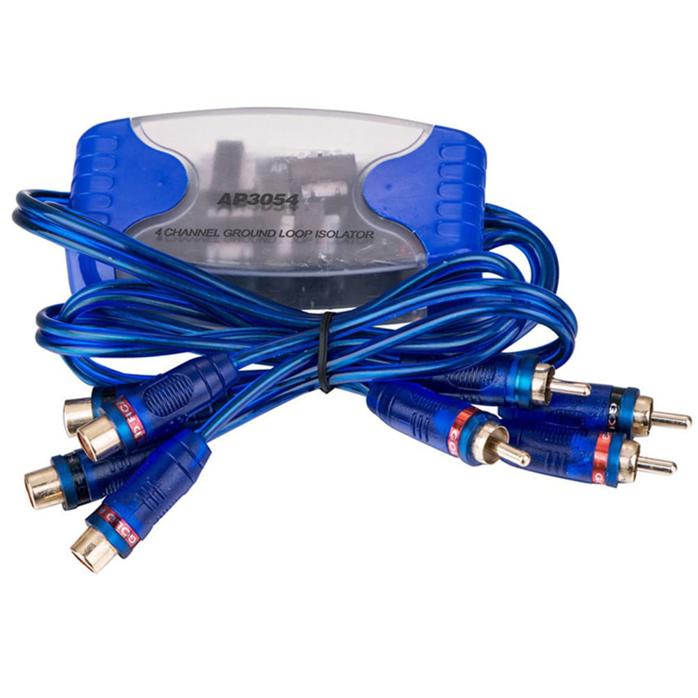 For 4 Channel Rca Ground Loop Isolator Remove Noise Filter 
