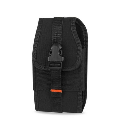 Reiko Vertical Buckle Belt Clip Rugged Pouch Carrying Case Samsung Galaxy Mega