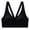 Black, variant on Women Smooth Finish Solid Bra Seamless Push Up Bra Front Closure Design for Cleavage Enhancement and Smooth Back Comfortable Sports Wear L White