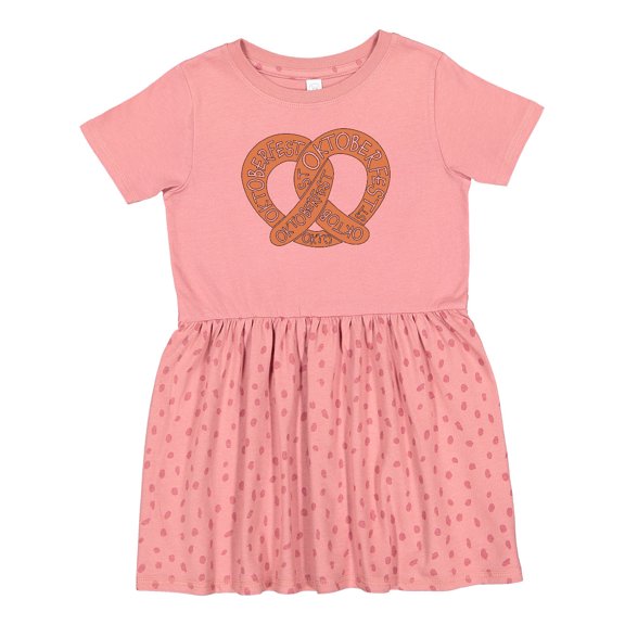 Inktastic Oktoberfest Pretzel Girls Toddler Dress