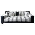 thumbnail image 2 of Sofa Pet Sofa Cover Stripe Pet Sofa Cover Protector Scratch Combination Sofa Cover Pet Friendly Double Cover/ Sofa Cover 8 Black A, 2 of 7