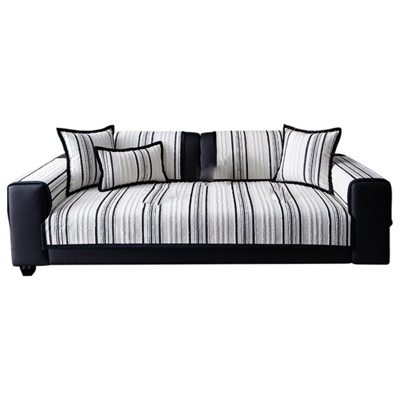 BIZHUA Sofa Pet Sofa Cover Stripe Pet Sofa Cover Protector Scratch Combination Sofa Cover Pet Friendly Double Cover, 1X Sofa Cushion