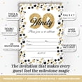 thumbnail image 2 of 90th Birthday Party Invitations – Gold & Silver Confetti Design, Fill-In Cards with Envelopes, 5x7 Size, Set of 20, 2 of 9