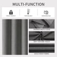 thumbnail image 4 of Cortinas Joydeco 2 Paneles Gris Oscuro 132x274 cm 100% Opacas, 4 of 8