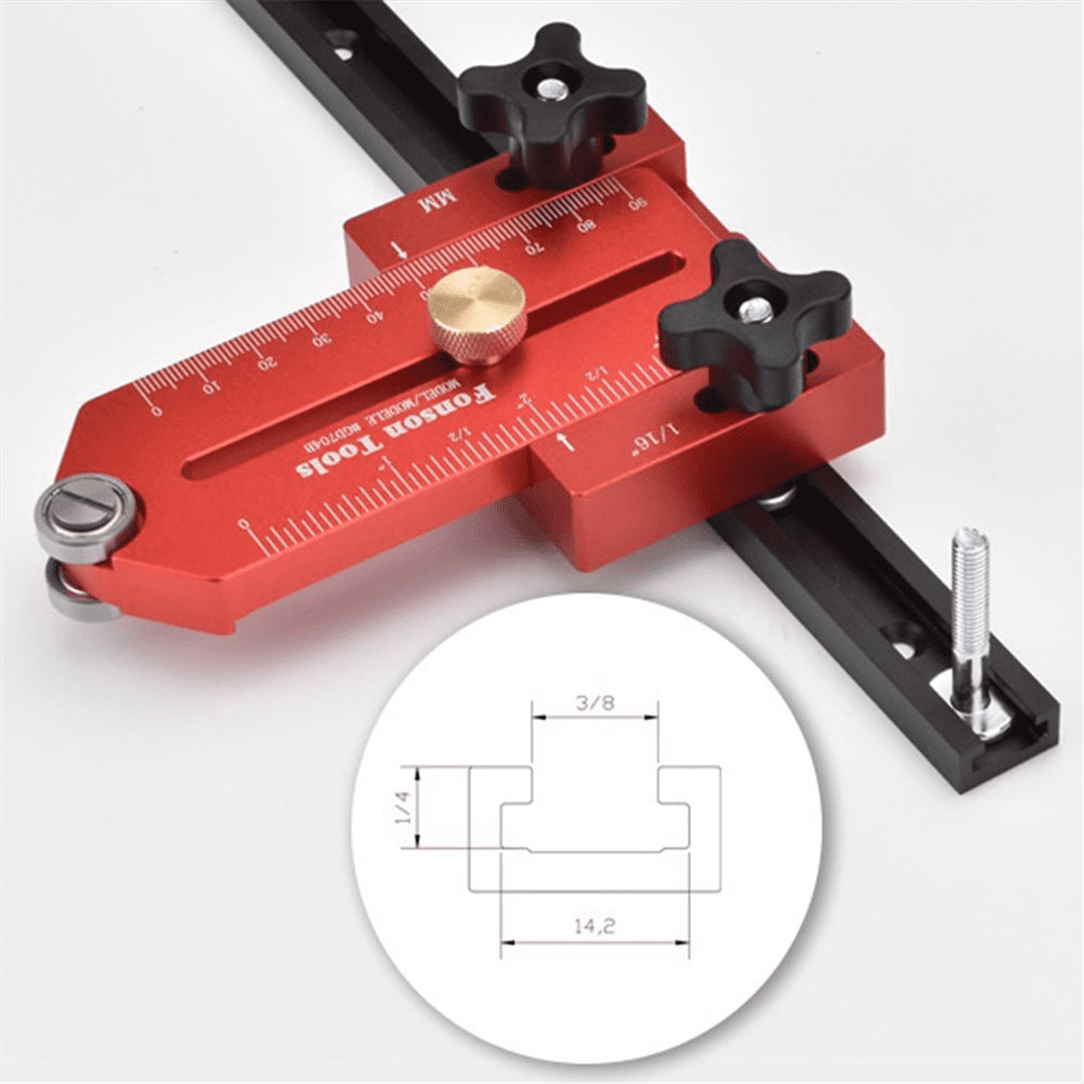 Extended Thin Rip Jig Table Saw Guide for Repeat Narrow Strip Cuts Works with Router Band