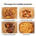 thumbnail image 5 of Friteuse à Air Chaud Doublures en Papier Jetables Carrées Antiadhésives pour Cuisson Rôtissage Papier Alimentaire pour Friteuse à Air Four à Micro-Ondes Poêle à Frire Résistante à l'Huile, 5 of 5