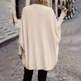 thumbnail image 5 of Women's Loose-fitting, Slimming, Stylish, Versatile Long Cardigan for Women's Casual Fashion and Apparel,Beige,L, 5 of 5