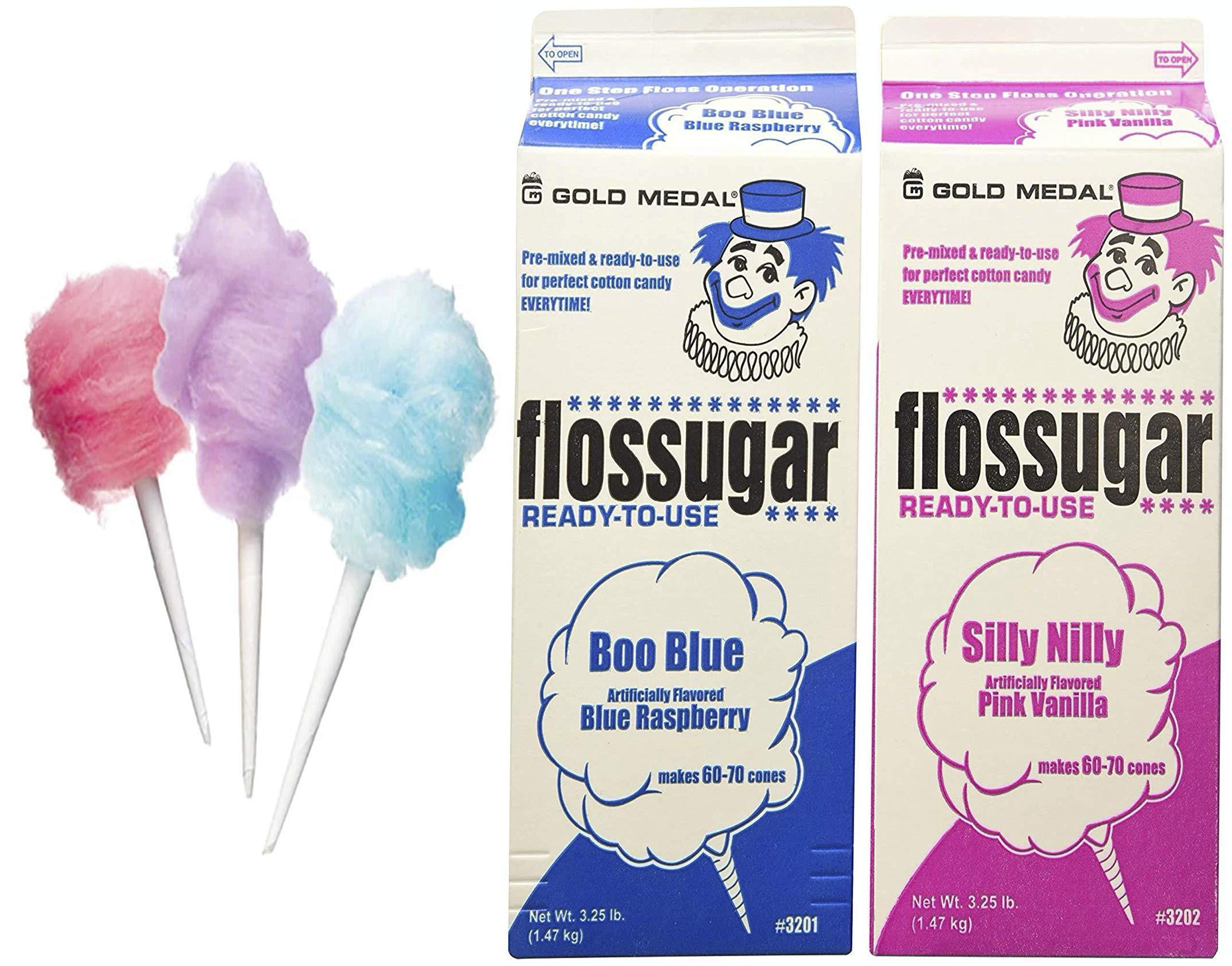 Blue Candy Floss Sugar 200g Bubble Gum Flavour 