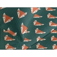 thumbnail image 3 of Ambesonne Wild Life Quilted Coverlet 2 Pcs, Geometric Fox Silhouettes, Twin Size, Teal Burnt Sienna, 3 of 4