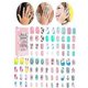 thumbnail image 1 of 84 pcs beautiful nail tips for children, removable, 1 of 5