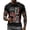 Black, variant on Men's Waffle Texture Patriotic Graphic Tee USA 250 Years Shirt 250th Anniversary USA Shirt Casual Independence Day T Shirt