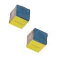 thumbnail image 2 of tamizeot 2 Pcs Cubes Pointe Queue de Billard Snooker Accessoires Bleus Craie de Table, 2 of 6