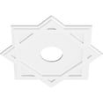 thumbnail image 2 of 28"OD x 6"ID x 15 1/2"C x 1"P Axel Architectural Grade PVC Contemporary Ceiling Medallion, 2 of 11