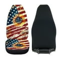 thumbnail image 4 of Renewold American Flag Sunflower Car Seat Cover Front Set Only, Soft Breathable Front Car Seat Bottom Cover Protector Auto Interior Accessories Patriotic Decor, 4 of 7
