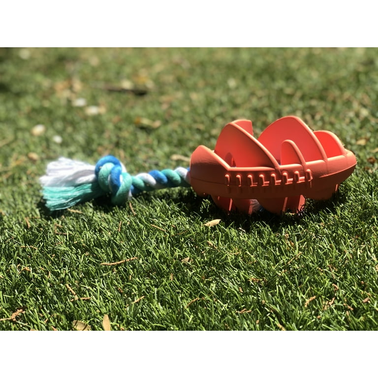Rubber Bone Dog Chew Toy with Tug Rope -- Great for Active Dogs – Harle Dogs