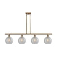thumbnail image 1 of Innovations Lighting 516-4I Athens Athens 4 Light 48" Wide Linear Chandelier - Brass, 1 of 2