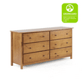 thumbnail image 2 of Grain Wood Furniture Shaker 6-Drawer Dresser, Solid Wood with a Walnut Finish, 2 of 6