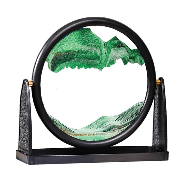 Cuadro de arena en movimiento, paisajes de arena en movimiento, arte de arena 3D para adultos, juguetes relajantes Los 25x25cm