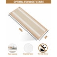 thumbnail image 4 of Stair Treads for Wooden Steps,Beige Striped Peel Stick Stair Treads W/ Adhesive,Farmhouse Luxurious White Stripes Modern Abstract Art Non Slip Indoor Stairs Runner Rugs Mats for Elders Dog 8"x30"7PCS, 4 of 7