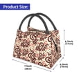 thumbnail image 2 of Yiaed Snake Print Lunch box lunch bag Portable Insulated Lunch Box for Women Men Cooler Tote Bag with Front Pocket for Work Picnic Travel, 2 of 6