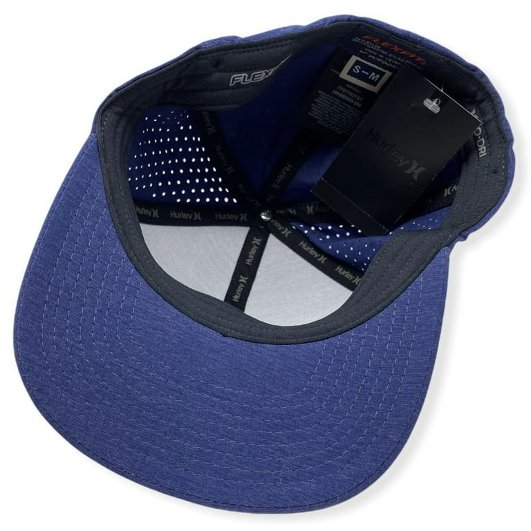 Flex Fitted Baseball Cap Hat - Navy Blue, Small-Medium 