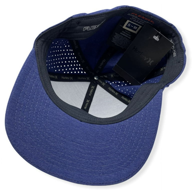 Flex Fitted Baseball Cap Hat - Navy Blue, Small-Medium