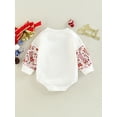 thumbnail image 3 of DcoolMoogl Toddler Baby Girl Boy Christmas Outfit Santa Snowman Sweatshirt Romper Sweater Onesie Bodysuit Fall Clothes, 3 of 7