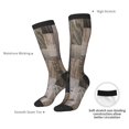 thumbnail image 4 of Fotbe Wooden Texture Calcetas Divertidas Estampadas para Hombre y Mujer, Calcetas de Algodón hasta la Rodilla para Caminar, Correr, Enfermería y Embarazo, 4 of 6