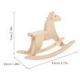 thumbnail image 2 of HOOWIFFY horse rocker Rocking Horse Model Birch Wood 1Pack for Photographers, 2 of 6