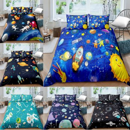 Outer Space Bedding Boys Cute, What Did You Put Inside A Duvet Cover