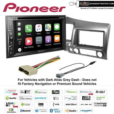 Pioneer AVH-1550NEX DVD Player Fits 06-2011 Honda Civic (Dark Atlas