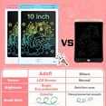 thumbnail image 3 of Adofi 10-inch LCD Writing Tablet for Kids, 2 PCS Writing Board for Kids, Boogie Board for 2 -6 Year Old Boys Girls, Electronics Drawing Board, 3 of 8
