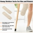 thumbnail image 2 of 6Pcs Amputee Sock Prosthetic Limb Socks, 13.78 x 3.94 in Soft Breathable Protective Stump Sock Elastic Thickened Cotton, Protective Stump Socks Prosthetic Socks for Below the Knee Amputees (Nude), 2 of 5