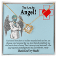 thumbnail image 3 of You are an Angel Nurse Healthcare Medical Worker Nurse Appreciation Infinity Knot Necklace Message Card, 3 of 17