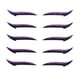 thumbnail image 2 of Delineador de Ojos Reutilizables Baoblaze Plantilla Cinta de Maquillaje Púrpura 5 pares, 2 of 6