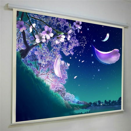 100'' Portable 16 : 9 Home Projector Screen 169screen Movie Cinema Theater HD TV Projection