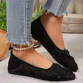 thumbnail image 5 of Miqool Womens Lace Shoes Slip On Closed Toe Soft Sole Breathable Flat Shoes Comfortable Office Work Walking Shoes, 5 of 9