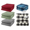 thumbnail image 4 of Pure Warmth Comfort Knit Fleece Electric Heated Warming Throw Blanket Brick Red, 4 of 4